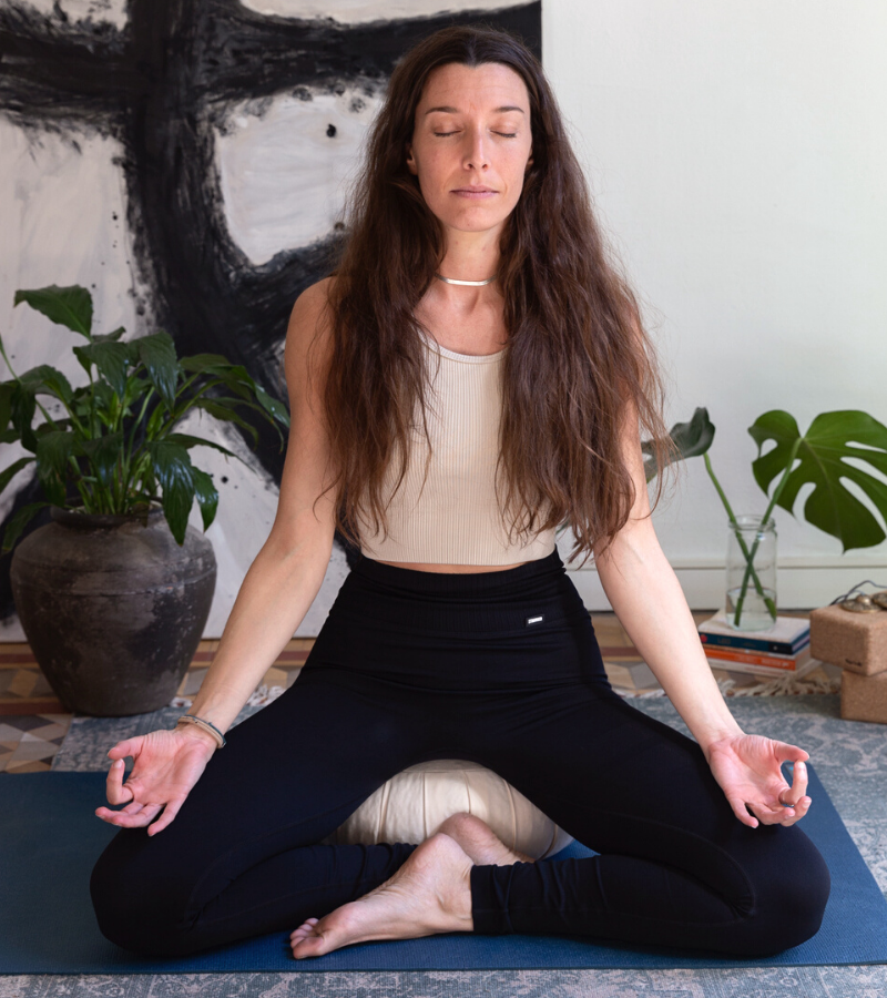 Cojin De Meditacion Grande Consciente Y Moderno, Zafu Yoga Bolster Piso De  M